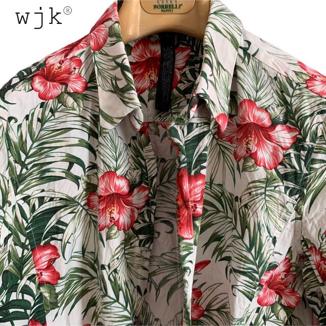 wjk(ダブルジェーケー)のwjk/シワ加工/ボタニカル/フックシャツ/春夏 メンズのトップス(シャツ)の商品写真