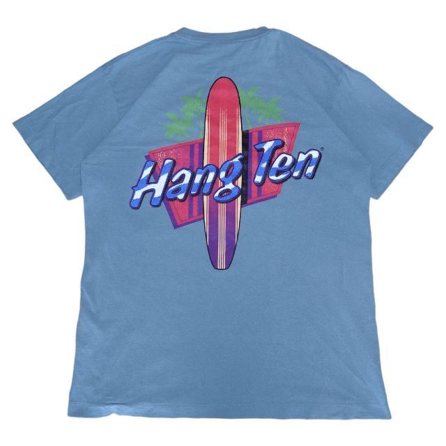 HANG TEN - 80s 90s HANGTEN ビッグプリント Tシャツ 古着 サーフィン