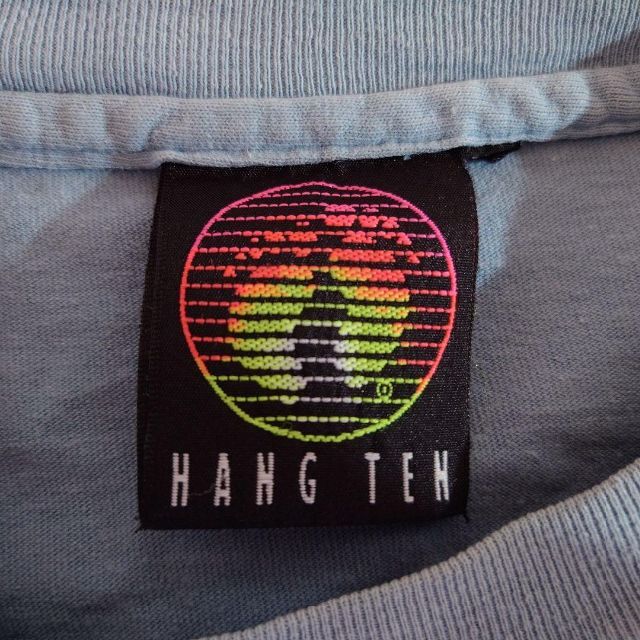 HANG TEN - 80s 90s HANGTEN ビッグプリント Tシャツ 古着 サーフィン