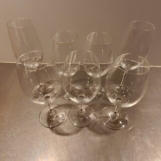 リーデル(RIEDEL)のリーデル　ワイングラス5脚＋シャンパングラス2脚(グラス/カップ)