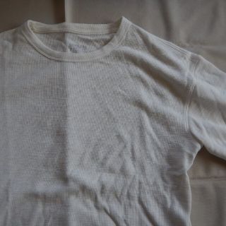 ムジルシリョウヒン(MUJI (無印良品))のMUJI　ワッフル半袖Tシャツ　白(Tシャツ(半袖/袖なし))