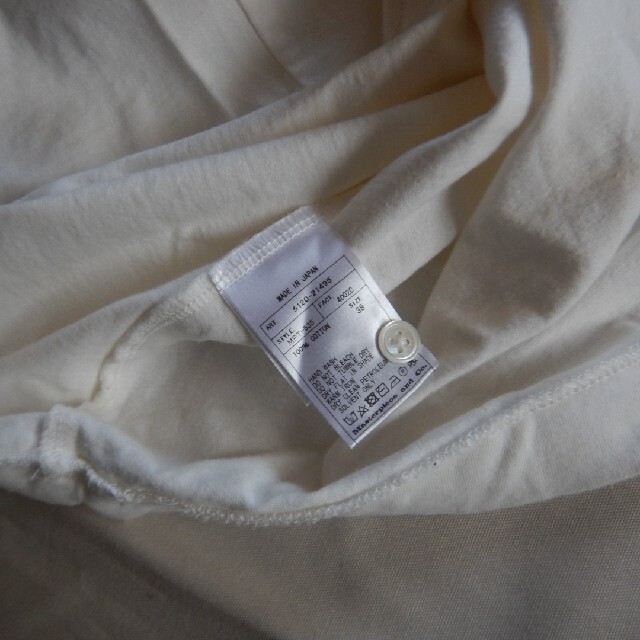 Scye(サイ)のscye basics ヘンリーネックTシャツ　白 メンズのトップス(Tシャツ/カットソー(半袖/袖なし))の商品写真