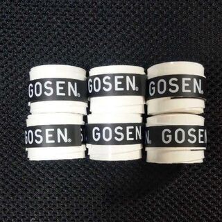ゴーセン(GOSEN)のGOSEN テニスグリップテープ 白6個(その他)