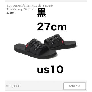 シュプリーム(Supreme)のSupreme North Face Trekking Sandal  黒 27(サンダル)