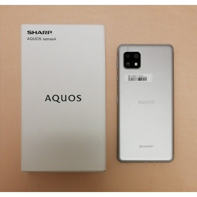 9425古物営業許可SIMロック解除済み AQUOS sense4 SH-M15 64GB Bランク 本体【ReYuuストア】 シルバー