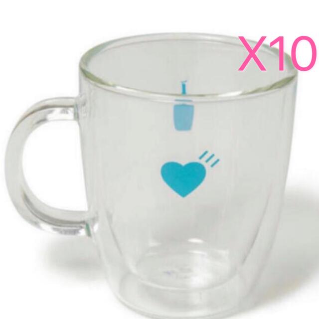 HUMAN MADE(ヒューマンメイド)のHUMAN MADE BLUE BOTTLE COFFEE GLASS MUG インテリア/住まい/日用品のキッチン/食器(グラス/カップ)の商品写真