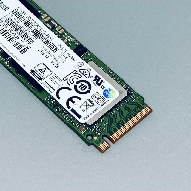 SAMSUNG NVMe PCIe M.2 SSD PM981 512GB 3