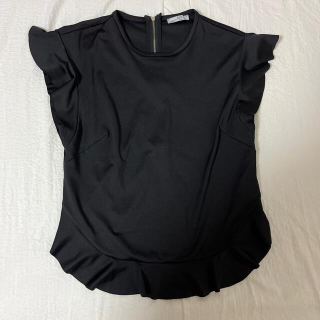 ZARA(ザラ)のzara ジャージー素材フリルトップス レディースのトップス(カットソー(半袖/袖なし))の商品写真