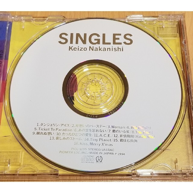 Pioneer(パイオニア)の中西圭三　SINGLES　ベスト　全16曲　あの空を忘れない　君のいる星　他 エンタメ/ホビーのCD(ポップス/ロック(邦楽))の商品写真