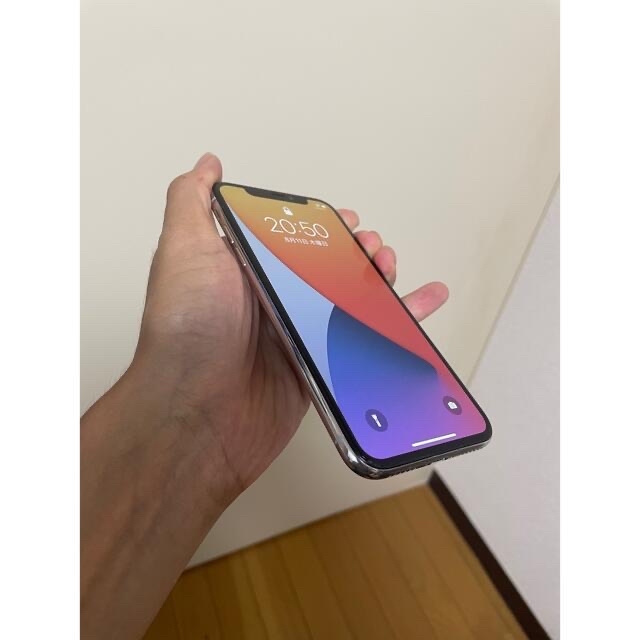 【正常動作】iphone X 64GB シルバー SIMフリーSIMフリー対応SIMサイズ