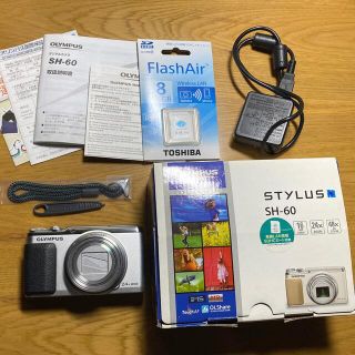 オリンパス(OLYMPUS)のOLYMPUS コンパクトデジタルカメラ SH SH-60 SILVER(コンパクトデジタルカメラ)