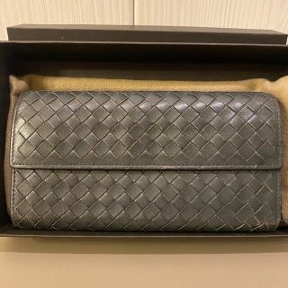 ボッテガヴェネタ(Bottega Veneta)のボッテガヴェネタ　長財布　グレー財布(長財布)