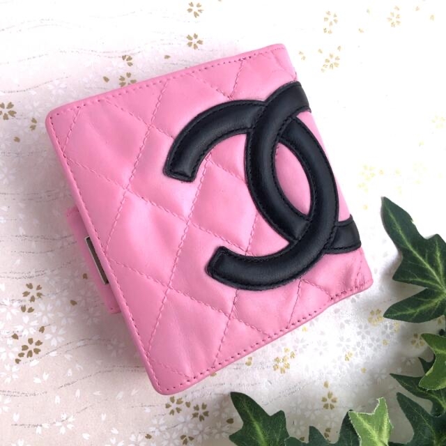 シャネル カンボンライン折り財布 ピンク - ファッション小物 シャネル カンボンライン折り財布 ピンク - ファッション小物
