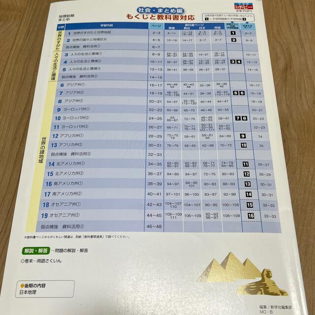 値下げしました‼︎ ポピー　中学　社会（地理歴史） エンタメ/ホビーの本(語学/参考書)の商品写真