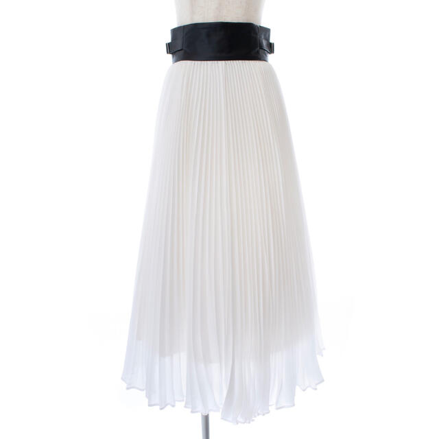 オブリ　OBLI  レザープリーツスカート　フリーサイズ 1