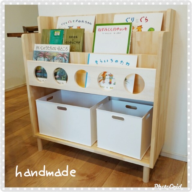 toge様☆絵本棚 ✨ 木製 おもちゃ棚 ハンドメイド 北欧 リアル 5775円