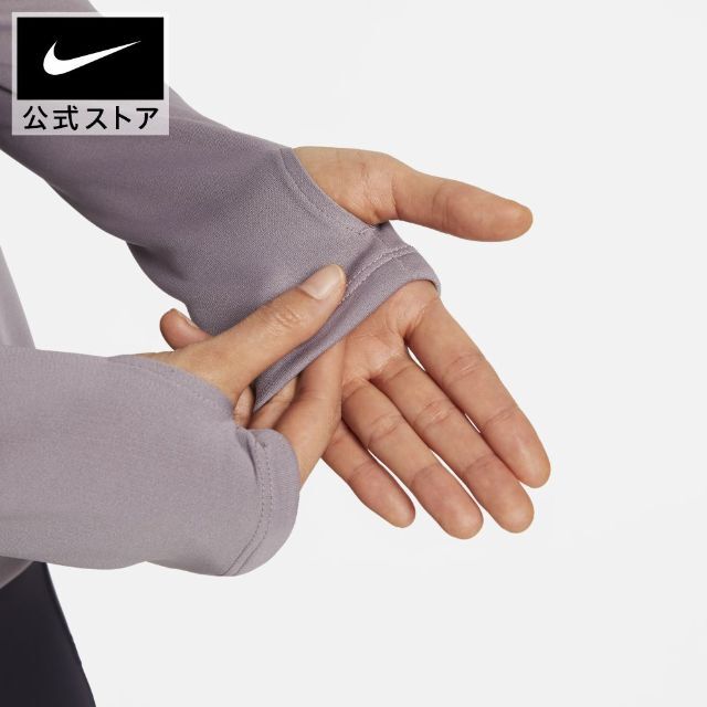 NIKE(ナイキ)のナイキ スウッシュ ラン ウィメンズ ランニングトップ レディースのトップス(Tシャツ(長袖/七分))の商品写真