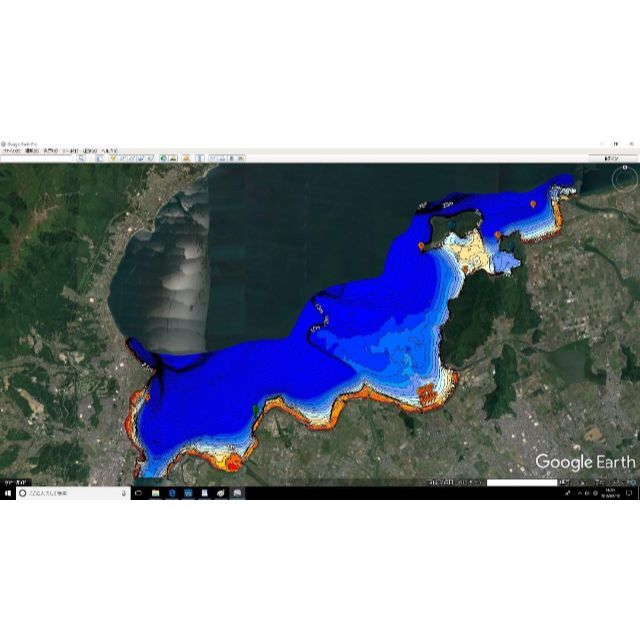 スマホ・モバイル用　GoogleEarth琵琶湖北湖広域マップ スポーツ/アウトドアのフィッシング(その他)の商品写真