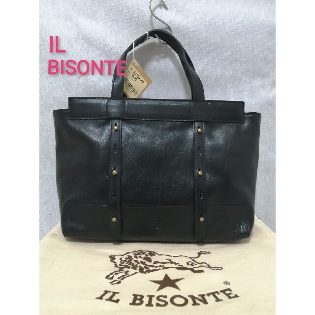 ★新品・レディース★【 IL BISONTE イルビゾンテ】ハンドバッグ　黒