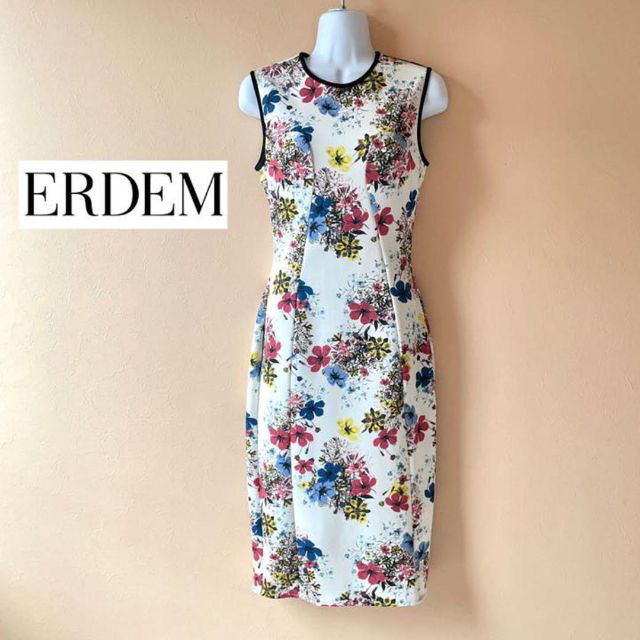 セレブ御用達ブランド✨ERDEMアーデム✨花柄ノースリーブワンピース 美