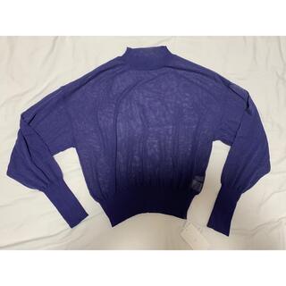 highneck summer knit PO/purple (ニット/セーター)