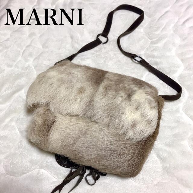 Marni - 【美品】MARNI マルニ ファーショルダーバッグ ウエストポーチ 2way
