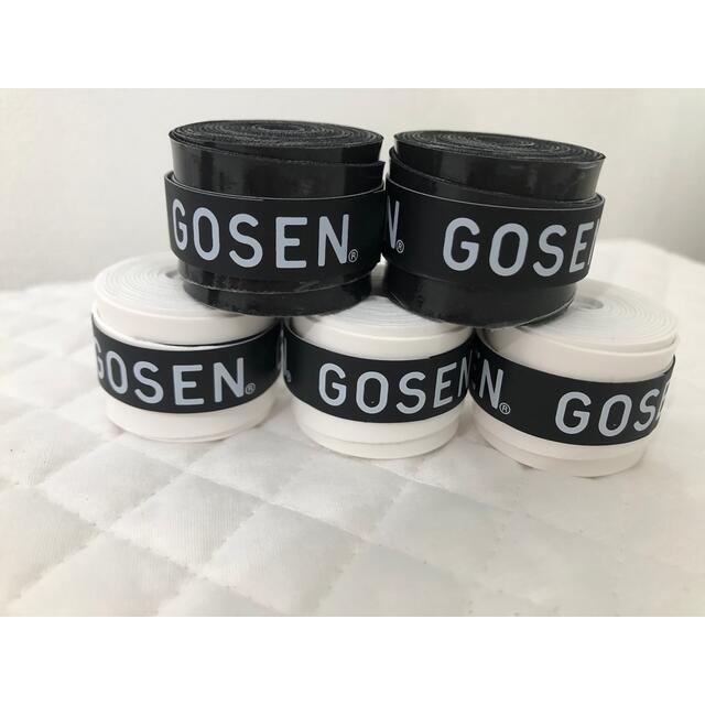 GOSEN(ゴーセン)のGOSEN グリップテープ 5個★迅速発送 白 黒ゴーセン マイバチ✳︎色変更可 エンタメ/ホビーのエンタメ その他(その他)の商品写真