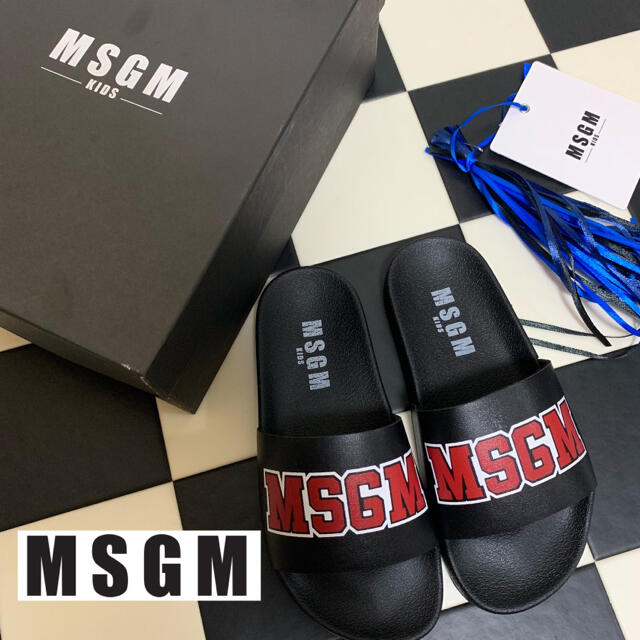 新品未使用 MSGM kids シャワーサンダル