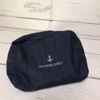 メイソングレイ(MAYSON GREY)の新品　未使用　MAYSON GREY メイソングレイ　ポーチ　デニム生地(ポーチ)