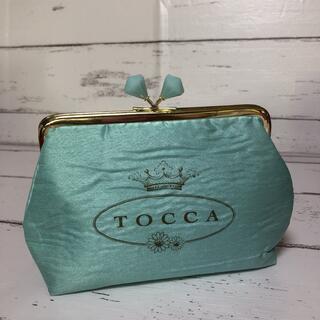 トッカ(TOCCA)の新品　未使用　TOCCA トッカ　がま口ポーチ　水色　小物入れ　化粧ポーチ(ポーチ)