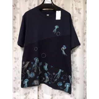 グラニフ(Design Tshirts Store graniph)の新品二枚セット　グラニフ　graniph　クラゲ&マップ　Tシャツ(Tシャツ(半袖/袖なし))