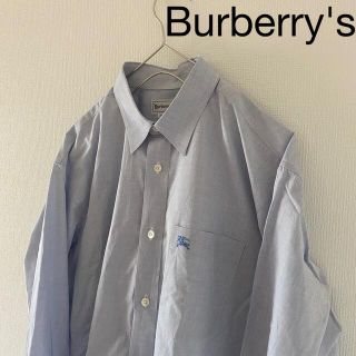 バーバリー(BURBERRY)のBurberry'sバーバリーズ長袖シャツメンズパステルブルー青mMビンテージ(シャツ)