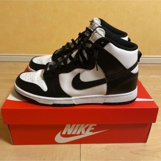 ナイキ(NIKE)のNIKE DUNK HIGH ナイキ ダンクハイ パンダ 27.5cm(スニーカー)