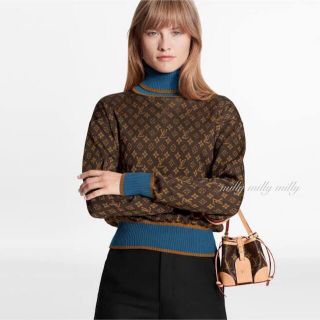 ルイヴィトン(LOUIS VUITTON)のご成約済み✴︎未使用【LOUIS VUITTON】モノグラムタートルネックニット(ニット/セーター)