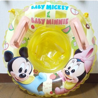 ディズニー(Disney)のディズニー　子供用　足入れ浮き輪(紐付き) ミッキー(マリン/スイミング)