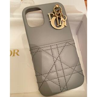 Christian Dior - dior iPhoneケース　iPhone12mini Grey Stone