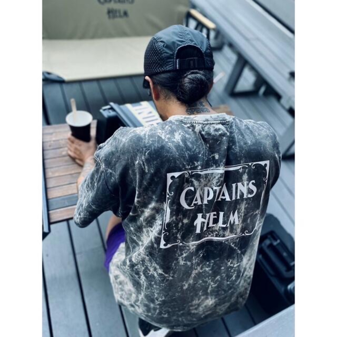 新品　CAPTAINS HELM DARK OCEAN LOGO TEE DRT