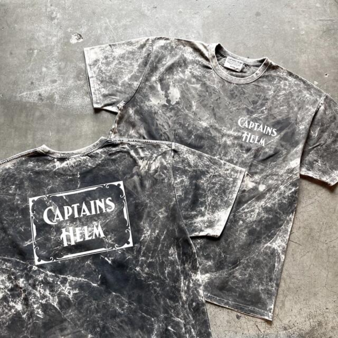 新品　CAPTAINS HELM DARK OCEAN LOGO TEE DRT