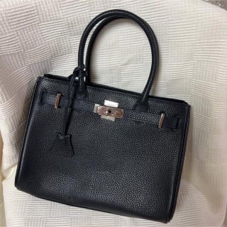 ２way バッグ ネイビー  本革  美品(ハンドバッグ)