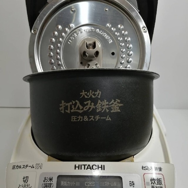 日立　圧力IHスチーム炊き　RZ-MV100K　極上炊き スマホ/家電/カメラの調理家電(炊飯器)の商品写真