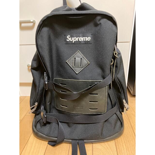 Supreme 25代目 バッグパック2008FW 黒 本革 レア 希少-