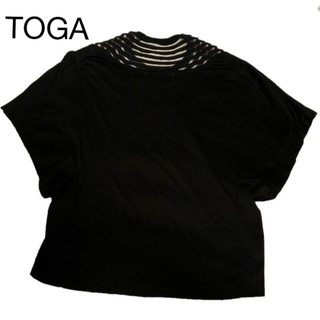 トーガ(TOGA)のtoga バタフライスリーブカットソー　Tシャツ　36(Tシャツ(半袖/袖なし))