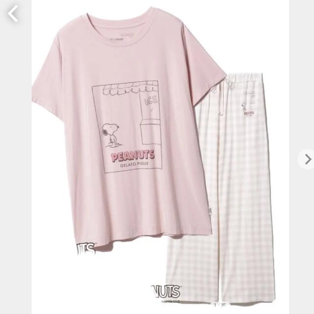 ジェラートピケ スヌーピー ワンポイント ロングパンツ Tシャツ