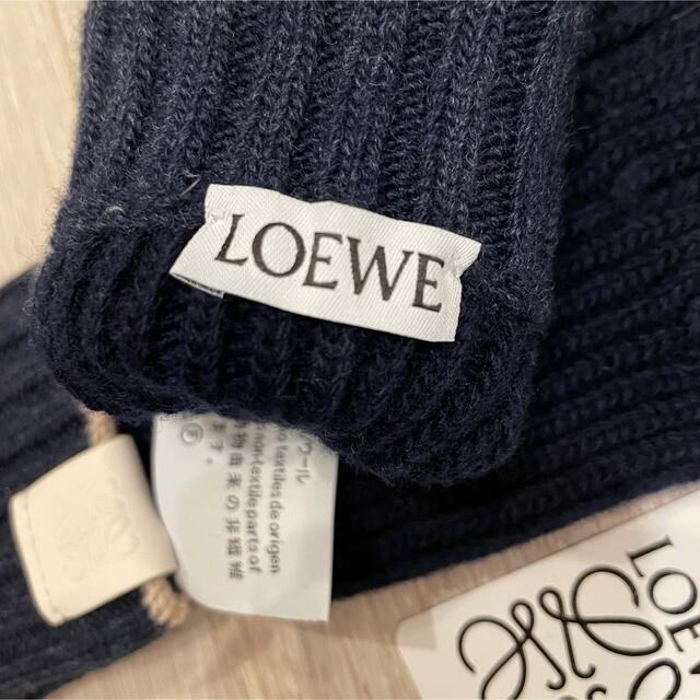 LOEWE(ロエベ)のLOEWE ウール手袋 ネイビー レディースのファッション小物(手袋)の商品写真