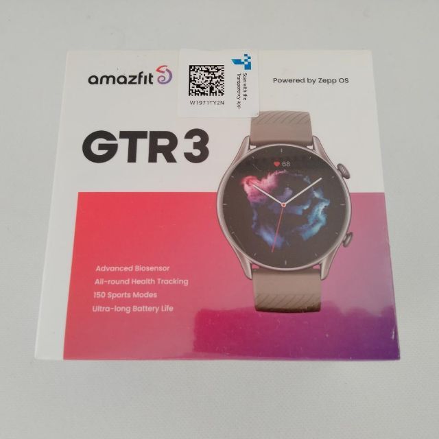 【新品 未使用】Amazfit GTR 3 スマートウォッチ ムーンライトグレイ メンズの時計(腕時計(デジタル))の商品写真