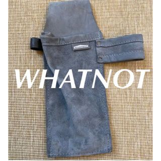 WHATNOT ツールポーチ ヌバックレザー ブルーグレー(その他)