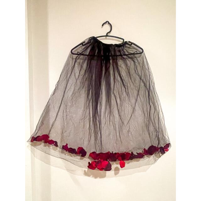 花弁　チュールスカート レディースのスカート(ロングスカート)の商品写真