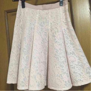 ジャスグリッティー(JUSGLITTY)のジャス♡お花レーススカート(ひざ丈スカート)