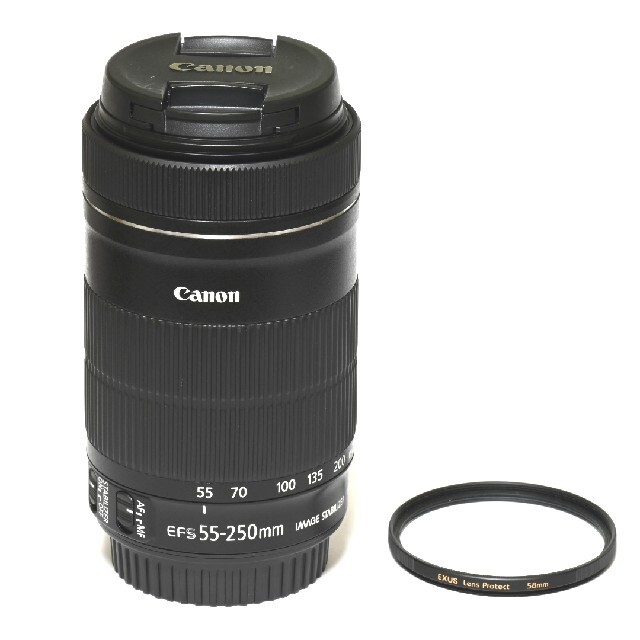美品】CANON ef-s55-250mm 4-5.6 拘 IS STM 美品】CANON ef-s55-250mm 4-5.6 拘 IS STM