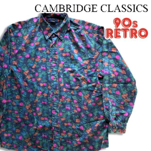 90s Cambridge Classics MERVYNS 長袖シャツ L